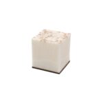 Intimate Palm wax candle - palmių vaško žvakė su tikru lietuvišku gintaru