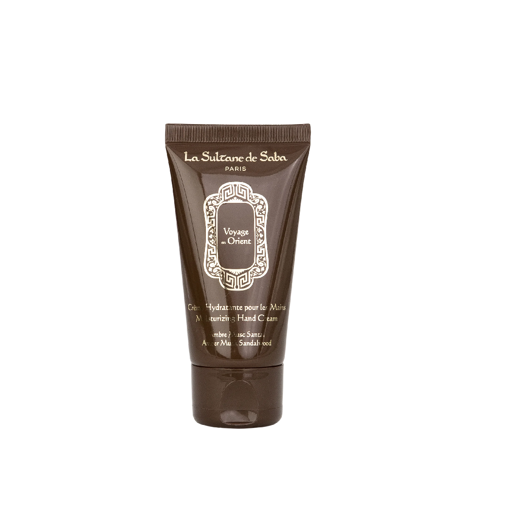 La_Sultane_de_Saba_Amber_Musk_Sandalwood_Fragrance_Moisturizing_Hand_Cream.png La Sultane de Saba Amber Musk Sandalwood Fragrance Moisturizing Hand Cream  - gintaras, muskusas, santalmedis - drėkinamasis rankų kremas 50 ml - Image 1
