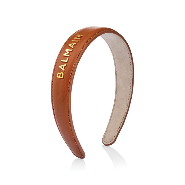 Balmain Hair LE Riviera Headband Cognac L- didelis lankelis plaukams