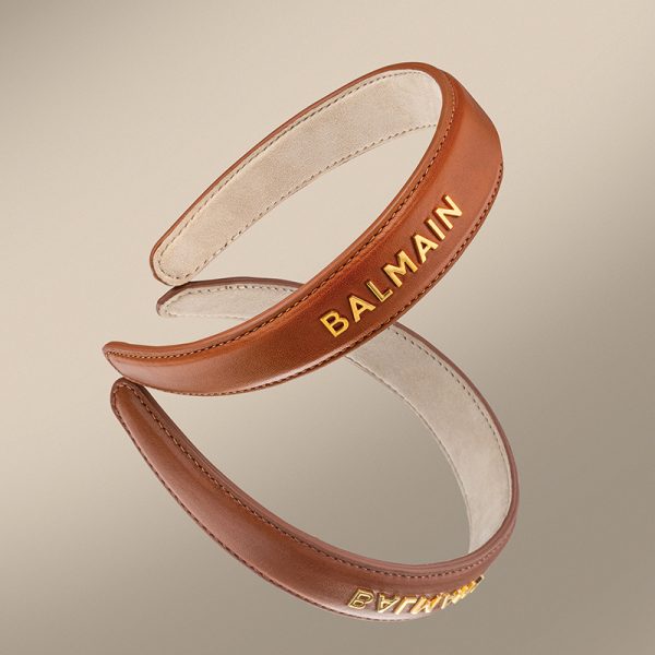 Balmain Hair LE Riviera Headband Cognac L- didelis lankelis plaukams - Image 4