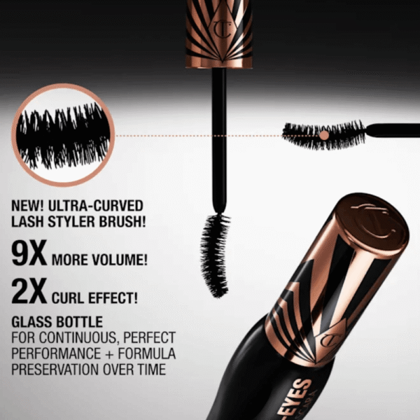 Charlotte Tilbury Exagger-Eyes Volume Mascara - blakstienų tušas suteikiantis apimties 10 ml - Image 4