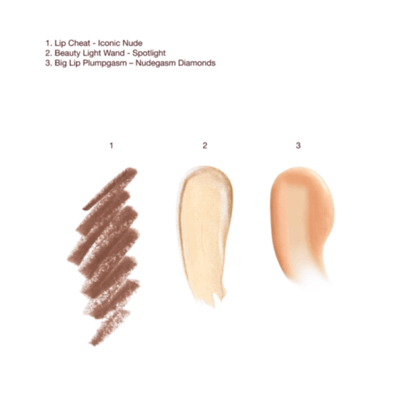Charlotte Tilbury Super Nudes Spotlight Lip and Cheek Kit - lūpų ir skruostų rinkinys - Image 3