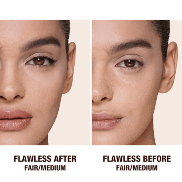 Charlotte Tilbury Airbrush Brightening Flawless Finish Fair – Medium - makiažo užbaigimo pudra 8g - Image 4