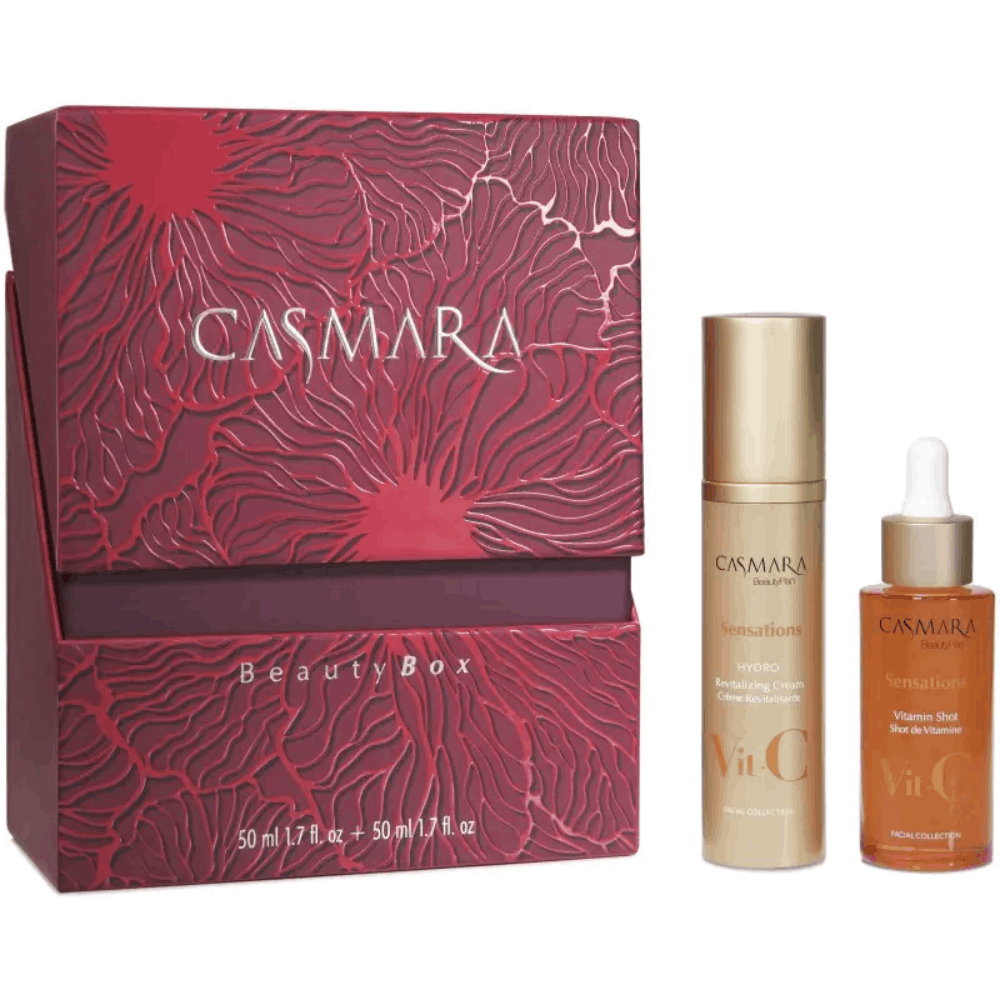 Naujas kūrinys (5) Casmara Beauty Box Sensations Hydro + Vitamin Shot- veido priežiūros priemonių rinkinys - Image 1