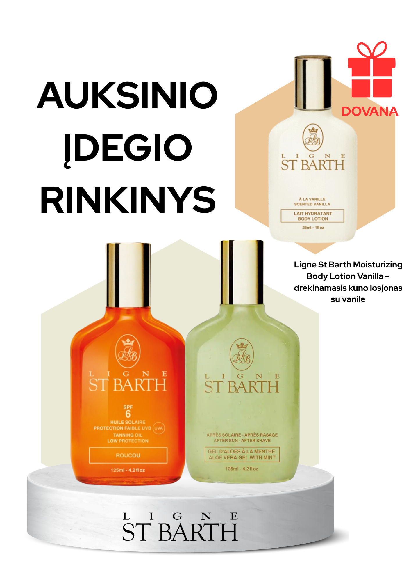 Ligne St Barth Moisturizing Body Lotion Vanilla drėkinamasis kūno losjonas su vanile - shopcosmoprof.com