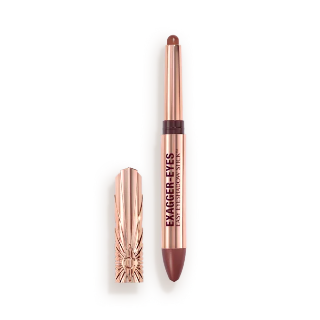 Cocoa_Cherry_Sculpt_-_openpng - shopcosmoprof.com Rose-gold cosmetic pen set in a white case, with the cap removed to reveal a brown-ish tip (dual-ended eyeliner/brush appearance).
