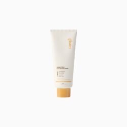 Cream cosmetic tube with orange cap, standing upright, beige packaging and gold text logo visible on the side (No. 5-1-? styling cream)