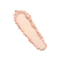 TEXTURE_SWATCH_BRIGHTENING_PEACH__1_png - shopcosmoprof.com Diagonal smear of pink powder makeup (blush) on a white background, showing a curved rectangular patch