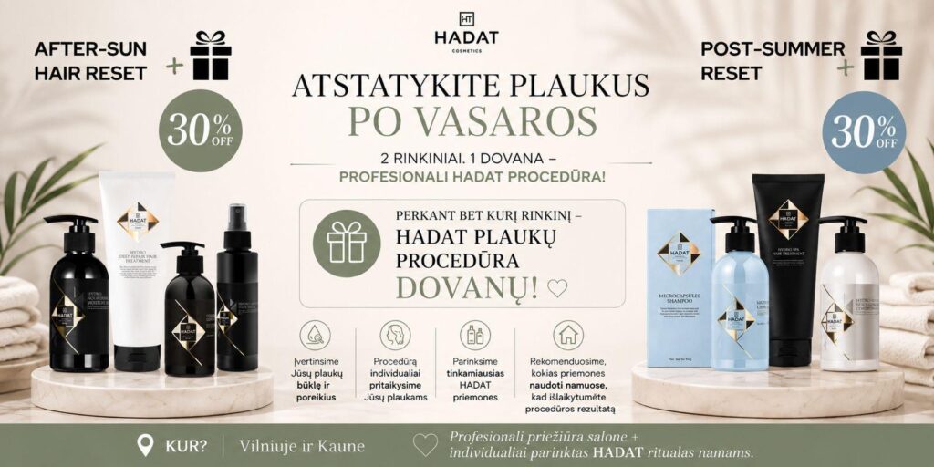 WhatsApp Image 2026-08-23 at 213139 - shopcosmoprof.com Hadat cosmetics promotional banner with products on marble platforms, two 30% off circles, and gift icons on each side.